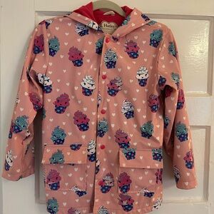 Hatley Pink Jacket with White Trim